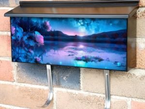 Milky Way above the Lake Townhouse Mailbox Cover