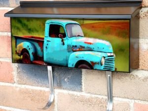 Old Farmhouse Truck #1 Townhouse Mailbox Cover