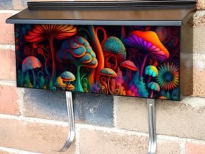 Psychedelic Landscape #4 Townhouse Mailbox Cover