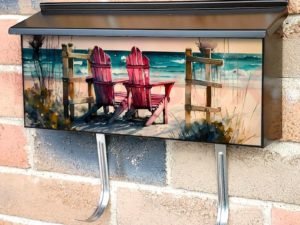 Seaside Holiday Townhouse Mailbox Cover