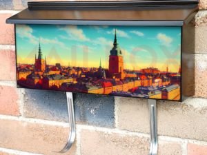 Old Town Stockholm, Sweden Townhouse Mailbox Cover