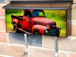 Old Farmhouse Truck #6 Townhouse Mailbox Cover