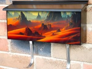 Hills in the Desert Townhouse Mailbox Cover