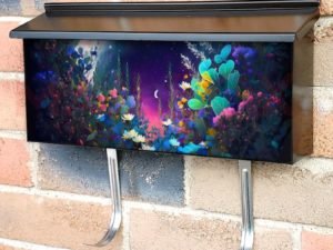 Bohemian Flower Moon #3 Townhouse Mailbox Cover