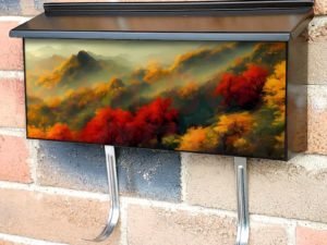 Autumn in China Townhouse Mailbox Cover