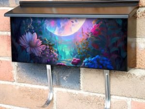 Bohemian Flower Moon #4 Townhouse Mailbox Cover