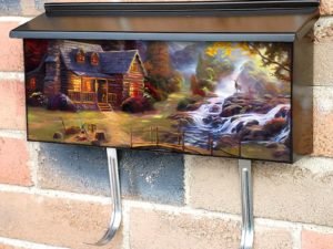 Cozy Cabin in the Woods Townhouse Mailbox Cover