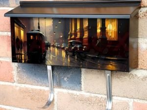 Spring Evening in New York Townhouse Mailbox Cover