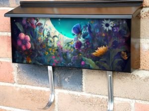 Bohemian Flower Moon #5 Townhouse Mailbox Cover