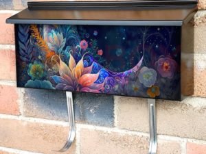 Bohemian Flower Moon #7 Townhouse Mailbox Cover