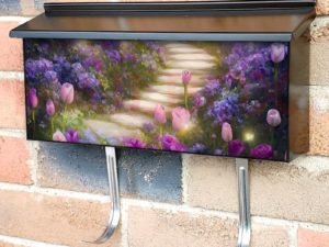 Fairy Garden in the Moonlight Townhouse Mailbox Cover