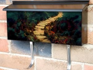 Path Through the Woods Townhouse Mailbox Cover