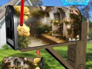 The Yellow Rose Cottage Decorative Rural Farm Mailbox Cover
