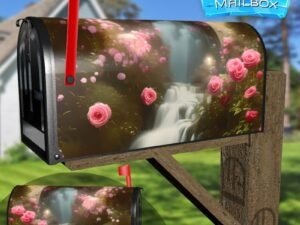 The Rose Waterfall Decorative Rural Farm Mailbox Cover