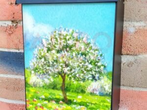 Four Seasons Tree - Spring Colonial Mailbox Cover