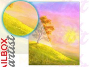 Summer Sunset in the Country Colonial Mailbox Cover