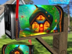 Little Elf Houses Decorative Rural Farm Mailbox Cover