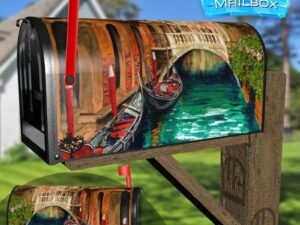 Little Bridge in Venice, Italy Decorative Rural Farm Mailbox Cover