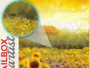 Blossoming Sunflower Field Colonial Mailbox Cover