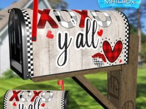 XoXo Valentine's Heart Decorative Rural Farm Mailbox Cover