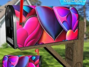 Colorful Valentine's Hearts #3 Decorative Rural Farm Mailbox Cover