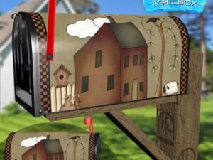Bless This Home Country House Decorative Rural Farm Mailbox Cover