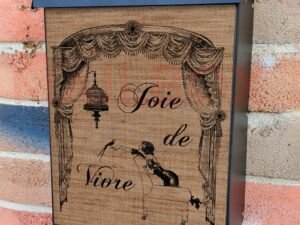 Love Life Vintage Burlap Pattern Colonial Mailbox Cover