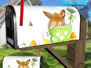 Adorable Easter Bunny #1 Decorative Rural Farm Mailbox Cover