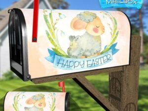 Cute Easter Lamb Decorative Rural Farm Mailbox Cover