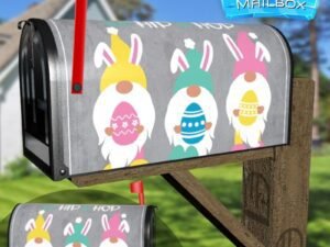 Too Hip to Hop Easter Gnomes Decorative Rural Farm Mailbox Cover