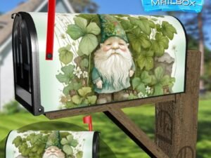 St. Patrick Day Gnome #4 Decorative Rural Farm Mailbox Cover