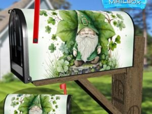 St. Patrick Day Gnome #6 Decorative Rural Farm Mailbox Cover