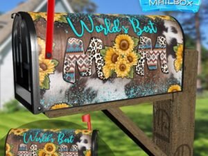 Sunflower Mother's Day Design Decorative Rural Farm Mailbox Cover