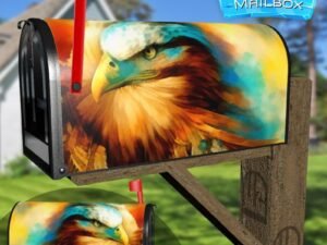 Eagle with Dreamcatcher #1 Decorative Rural Farm Mailbox Cover