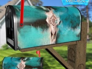 Native Buffalo Skull Decorative Rural Farm Mailbox Cover