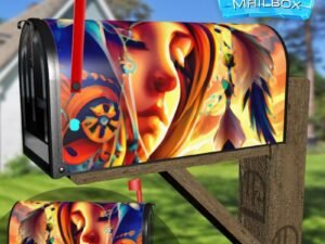 Native Dreaming Child Decorative Rural Farm Mailbox Cover