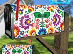 Traditional Polish Folklore Design #2 Decorative Rural Farm Mailbox Cover
