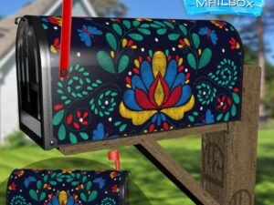 Traditional Embroidery Pattern #2 Decorative Rural Farm Mailbox Cover