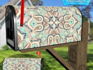 Beautiful Paisley Design #3 Decorative Rural Farm Mailbox Cover