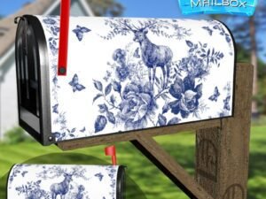 Folklore Fairytale Forest Deer Decorative Rural Farm Mailbox Cover