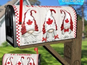 Oh Canada Gnomes Decorative Rural Farm Mailbox Cover
