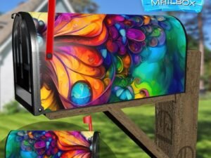 Whimsical Butterfly Decorative Rural Farm Mailbox Cover