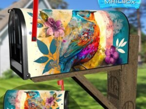 Vintage Fantasy Bird Decorative Rural Farm Mailbox Cover