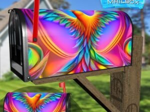 Colorful Flying Bird Decorative Rural Farm Mailbox Cover