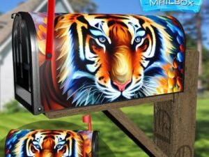 Beautiful Majestic Tiger Decorative Rural Farm Mailbox Cover