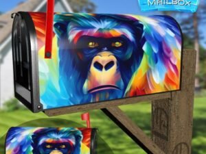Beautiful Rainbow Orangutan Decorative Rural Farm Mailbox Cover