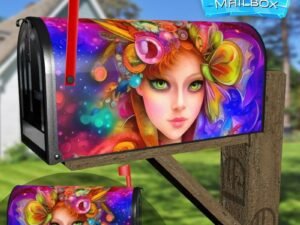 Lady of Flowers #4 Decorative Rural Farm Mailbox Cover