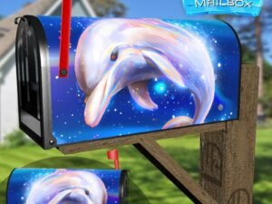 Cute Jumping Dolphin Decorative Rural Farm Mailbox Cover