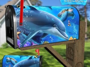 Underwater Life Decorative Rural Farm Mailbox Cover