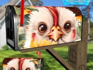 Cute Sunflower Chick Decorative Rural Farm Mailbox Cover